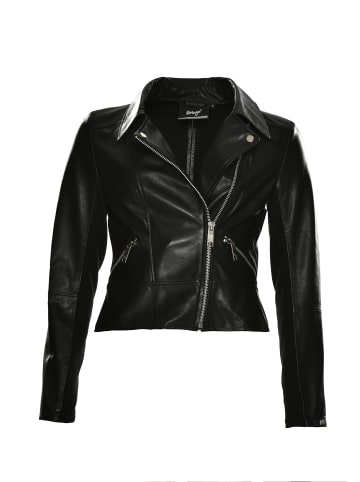 Maze Lederjacke in schwarz