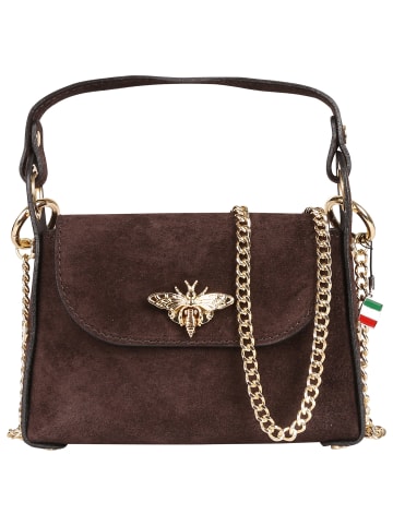 Florence Florence Umhängetasche Leder dunkelbraun ca. 19cm