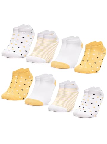 Occulto 8er Pack Sneaker Socken Muster Maja in Aprikose