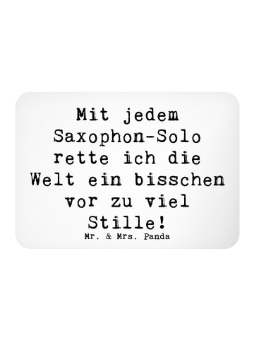 Mr. & Mrs. Panda magnet Spruch Saxophon Magie mit Spruch in Weiß