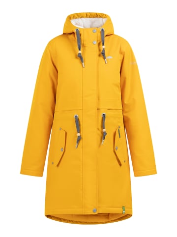 Schmuddelwedda Damen Winterparka Aus Recyceltem Polyester in Senf