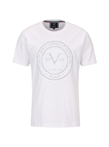 19V69 Italia by Versace T-Shirt Embrossed in weiß