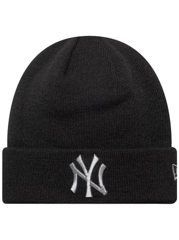 NEW ERA New Era Metallic Beanie New York Yankees Hat in Schwarz
