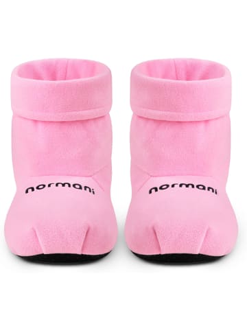 normani Weiche Körnerpantoffeln mit Leinsamenfüllung für die Mikrowelle in Rosa