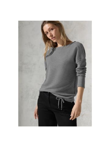 Cecil Langarmshirt in platinum grey mel.