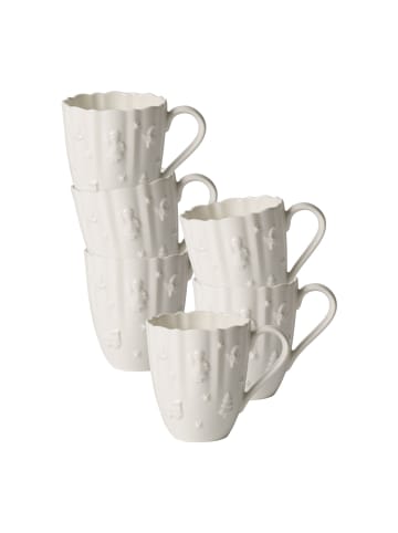 Villeroy & Boch 6er Set Kaffeebecher Toy's Delight Royal Classic 250 ml weiß in weiß