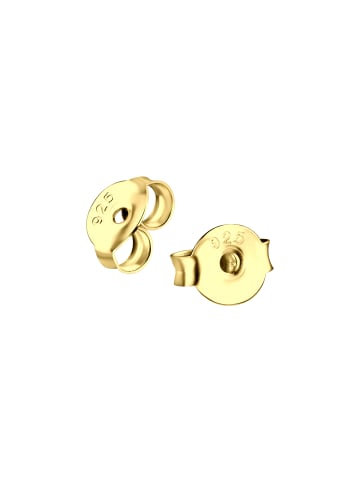 Alexander York Ohrstecker ROUND ZIRCONIA 3 mm in Gold aus 925 Sterling Silber, 2-tlg.