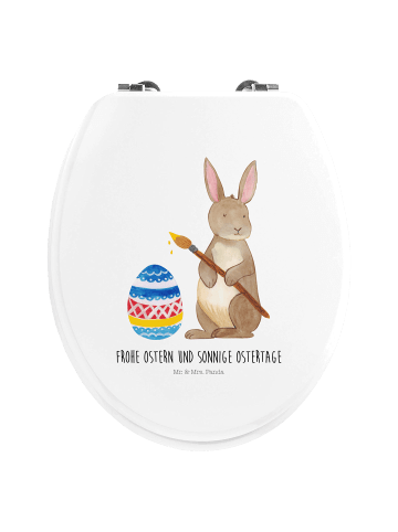 Mr. & Mrs. Panda Klodeckel Hase Eier Malen mit Spruch in Weiß