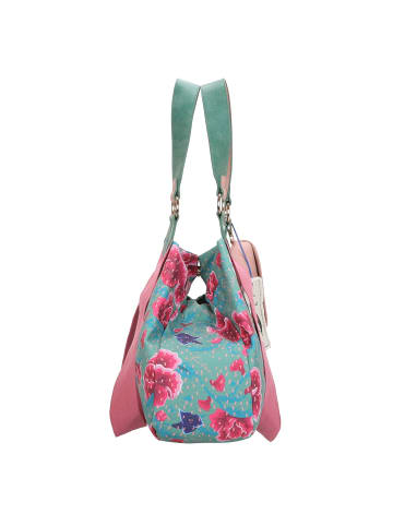 Fritzi aus Preußen Fritzi x Frida Kahlo Izzy Medium Limited Shopper Tasche 42 cm in flower green