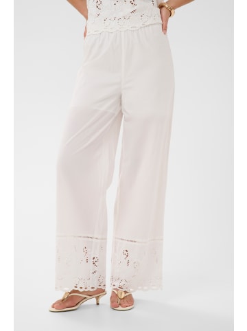 Kaffe Casual Hose KAgertrud Loose fit in Chalk