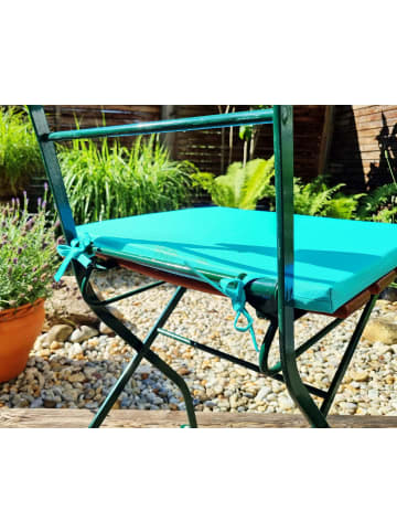 Coen Bakker Outdoor Stuhlkissen Sitzkissen 40x40cm Wasserfest in Aqua