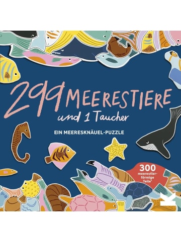 Laurence King Verlag 299 Meerestiere und 1 Taucher | Ein Meeresknäuel-Puzzle