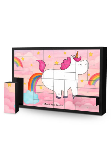 Mr. & Mrs. Panda Adventskalender Einhorn Pupsen Design ohne Spruch in Weiß