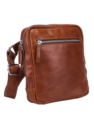 Leonhard Heyden Cambridge Umhängetasche Leder 18 cm cognac