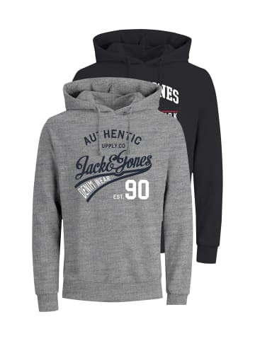 Jack & Jones Kapuzenpullover 'ETHAN' 2er Pack in mehrfarbig