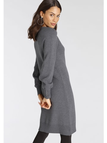 Laura Scott Strickkleid in mittelgrau
