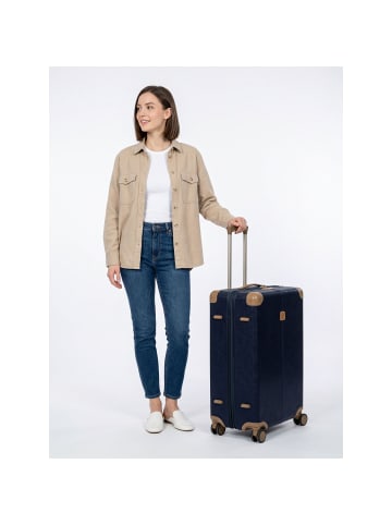 BRIC`s Life 4 Rollen Trolley M 71 cm mit Dehnfalte in blue