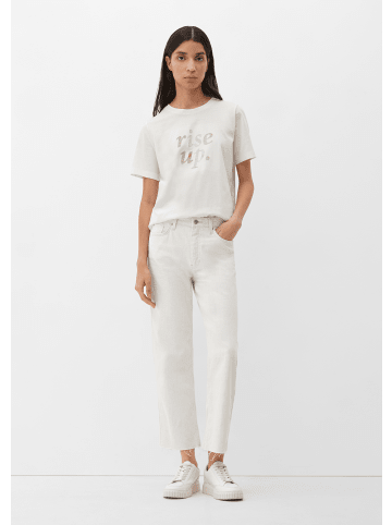 s.Oliver T-Shirt kurzarm in Creme