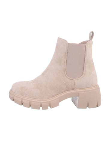 Ital-Design Stiefelette in Beige