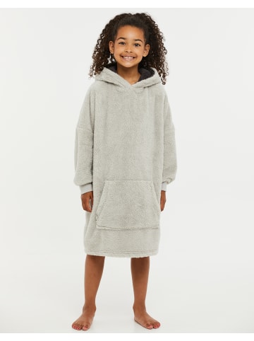 Threadgirls Bademantel Familly Girls Lounge Oversized Poncho Jamie in Hellgrau