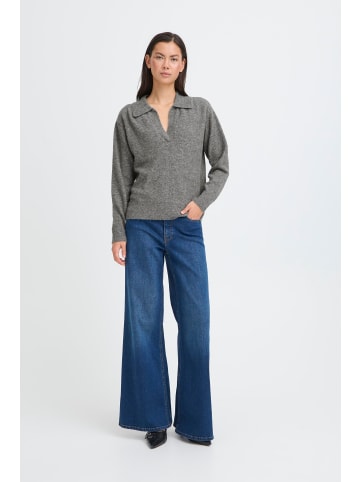 ICHI Halblange Ärmel IHMACON Loose fit in Dark grey melange