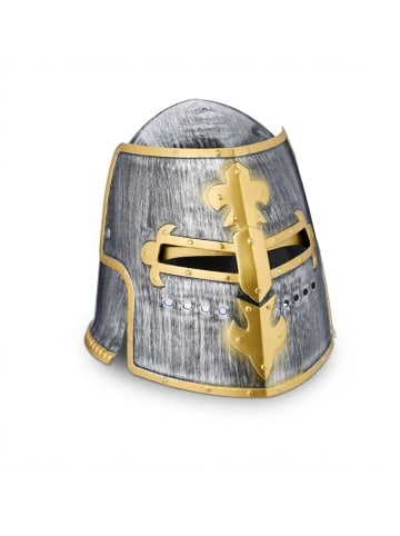 relaxdays Ritter Helm in Silber/ Gold