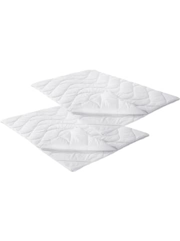 Erwin Müller Textilfaser Vier-Jahreszeiten-Bett 2er-Pack Lech in weiß