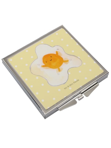 Mr. & Mrs. Panda Handspiegel Spiegelei Ei ohne Spruch in Gelb Pastell
