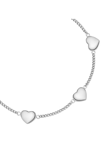 Glanzstücke München Armband Herz aus Edelstahl in silber