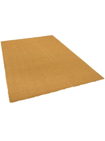 Snapstyle Luxus Hochflor Shaggy Teppich Velvet in Curry