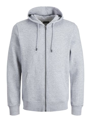 JACK & JONES PLUS Kapuzenjacke in Light Grey Melange