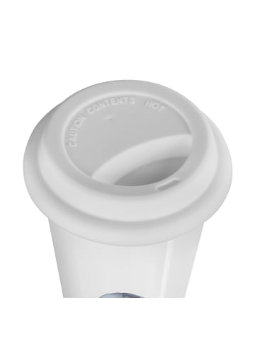 Mr. & Mrs. Panda ToGo Kaffeebecher Walfisch Thunfisch ohne Spruch in Weiß