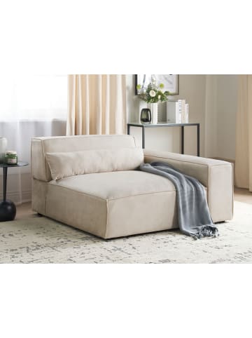 Beliani Sofaelement HELLNAR in Beige - (W) 131 x (H) 70 x (L) 126 cm