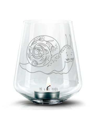 Mr. & Mrs. Panda Kerzenglas Schnecke Sir ohne Spruch in Transparent