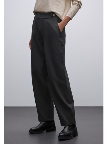 Street One Straight Leg Hose in Schwarz