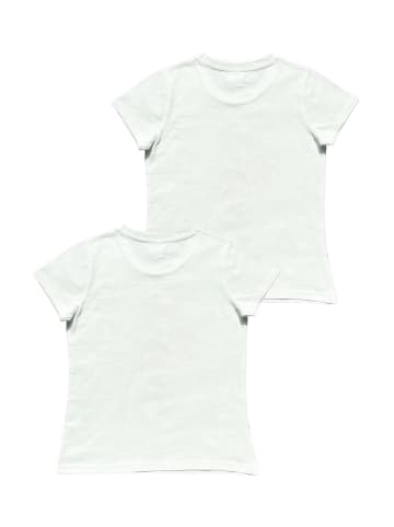 ONOMATO! 2er Pack: T-Shirt kurzarm in Weiß