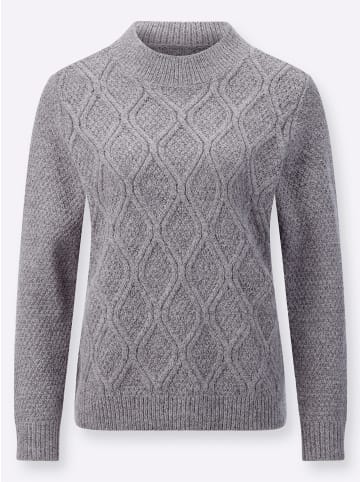 WITT WEIDEN Pullover in steingrau-meliert