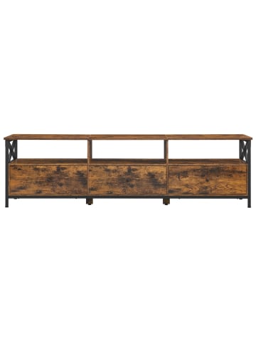 VASAGLE TV-Schrank Daxton in Braun-Schwarz - (B)40 x (H)50 x (T)178 cm