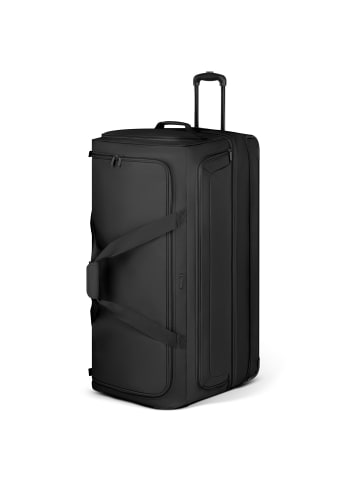 Redolz Duffle Essentials 2-Rollen Reisetasche 90 cm XXL mit Dehnfalte Sondergröße in black