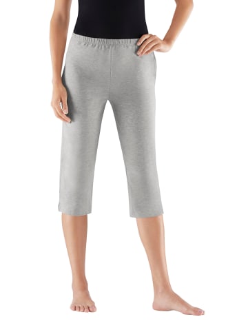 WITT WEIDEN Capri-Hosen in schwarz + grau-meliert