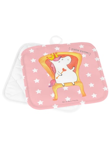 Mr. & Mrs. Panda Topfhandschuhe Einhorn König ohne Spruch in Rot Pastell