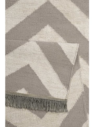carpets & co Teppich "Zig-Zag" in Natur/Grau-beige