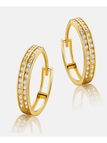 Diamant L'éternel Ohrringe aus 585 Gelbgold