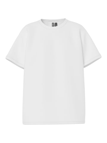 Pieces T-Shirt in Oversize in Bright White