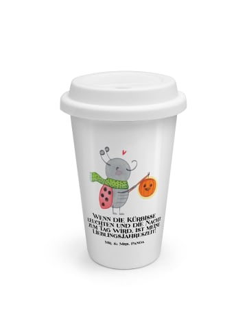 Mr. & Mrs. Panda ToGo Kaffeebecher Halloween Magie mit Spruch in Weiß