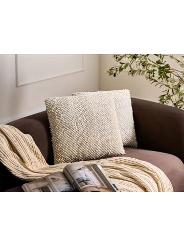 Beliani 2er-Set Dekokissen JOARA in Beige