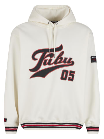 FUBU Sweat & Fleece - Hoodies in offwhite/black/red