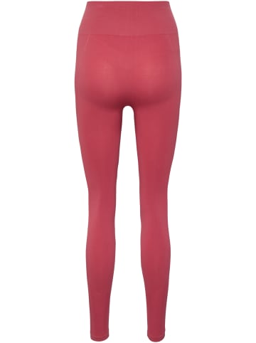Hummel Hummel Leggings Hmltif Yoga Damen Dehnbarem Schnelltrocknend Nahtlosen in MINERAL RED