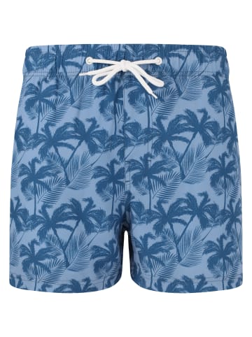 Cruz Badeshorts Werner in Print 3609 Blue Palm tree