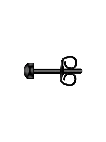 True Rebels Ohrstecker aus Edelstahl in schwarz